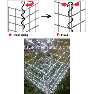 Galvanized Welded Mesh 가비 온 옹벽